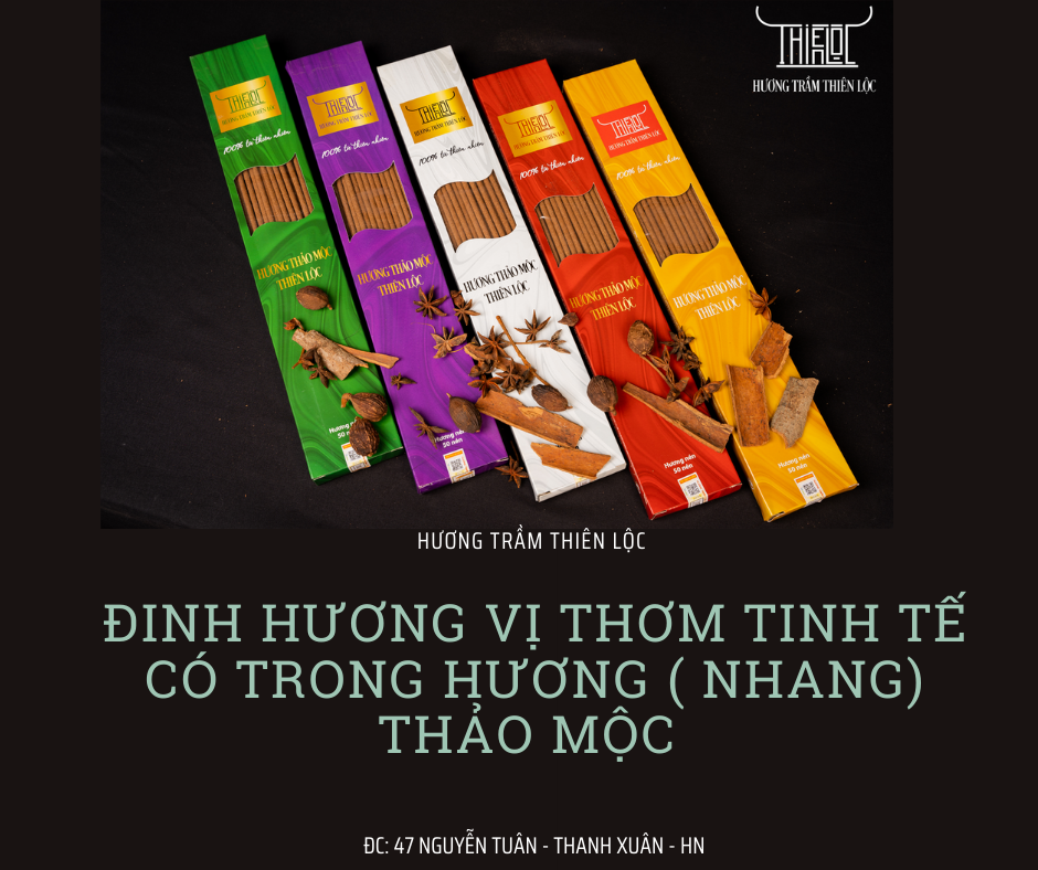 Đinh Hương vị thơm tinh tế có trong hương nhang thảo mộc