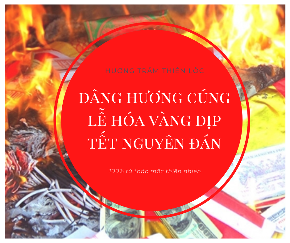 Dâng hương cúng lễ hóa vàng dịp Tết Nguyên Đán